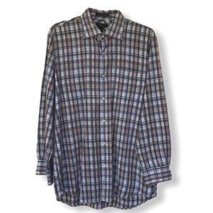 Men’s Harold Powell Long Sleeve Plaid Polo Shirt